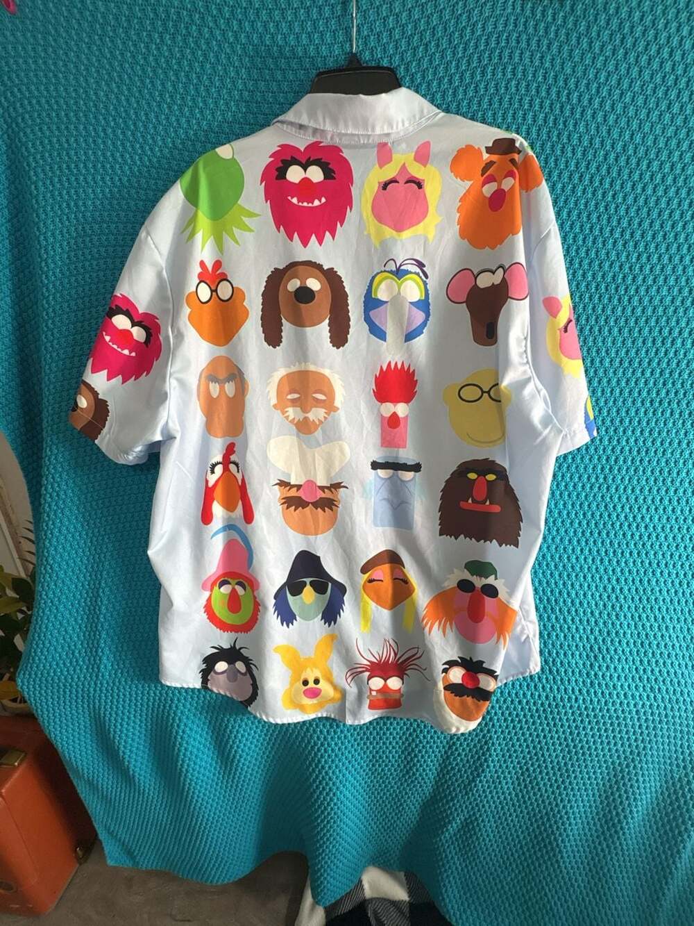 The Muppet Show Character All-Over Print Short Sleeve Button-Down Shirt - Picture 4 of 4